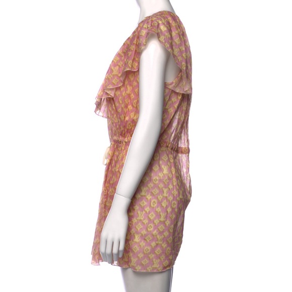 Louis Vuitton: Monogram LV Dress Tie Semi-Sheer Dress - Picture 13 of 15